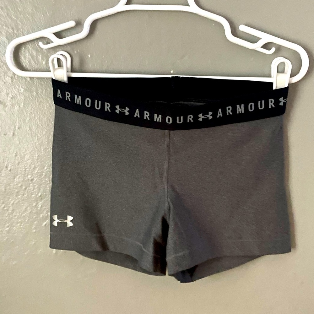 Grey Under Armour Compression Shorts